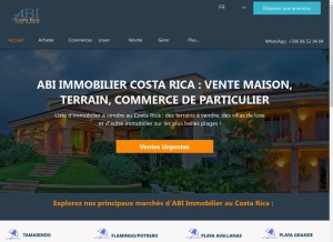 How abicostarica.com looks like on a tablet such as an iPad.