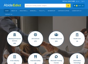 How abideedict.com looks like on a tablet such as an iPad.