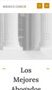 How abogadosdelesionesoc.com looks like on a mobile device such as an iPhone.