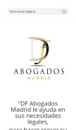 How abogadosmadrid.es looks like on a mobile device such as an iPhone.