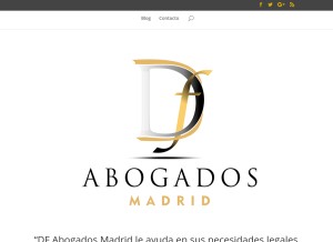 How abogadosmadrid.es looks like on a tablet such as an iPad.