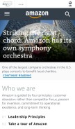 How aboutamazon.com looks like on a mobile device such as an iPhone.