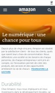 How aboutamazon.fr looks like on a mobile device such as an iPhone.