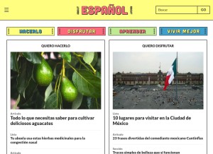How aboutespanol.com looks like on a tablet such as an iPad.
