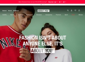 How aboutyou.be looks like on a tablet such as an iPad.