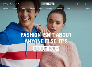 How aboutyou.pl looks like on a tablet such as an iPad.