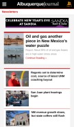 How abqjournal.com looks like on a mobile device such as an iPhone.