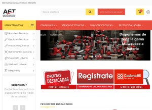 How abrasivosmetalfix.com looks like on a tablet such as an iPad.