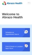 How abrazohealth.com looks like on a mobile device such as an iPhone.