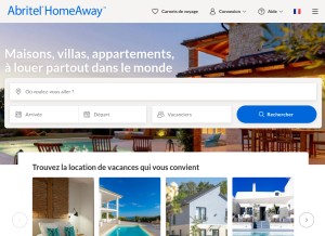 How abritel.fr looks like on a tablet such as an iPad.