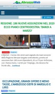 How abruzzoweb.it looks like on a mobile device such as an iPhone.