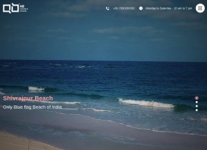 How abtours.co.in looks like on a tablet such as an iPad.