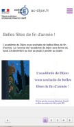 How ac-dijon.fr looks like on a mobile device such as an iPhone.