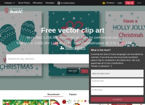 How ac-illust.com looks like on a tablet such as an iPad.
