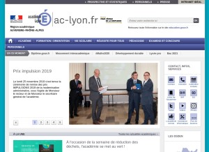 How ac-lyon.fr looks like on a tablet such as an iPad.