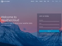 Desktop screenshot for weathercloud.net