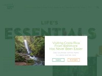 Desktop screenshot for visitcostarica.com