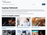 Desktop screenshot for laptopunboxed.com