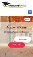 How academickeys.com looks like on a mobile device such as an iPhone.
