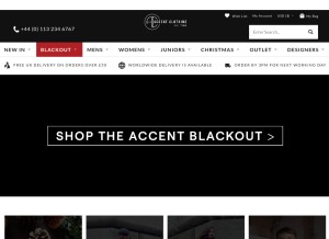 How accentclothing.com looks like on a tablet such as an iPad.