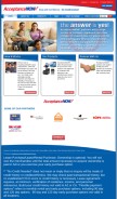How acceptancenow.com looks like on a mobile device such as an iPhone.