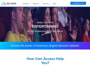 How accessdevelopment.com looks like on a tablet such as an iPad.