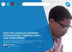 How accesskenya.com looks like on a tablet such as an iPad.