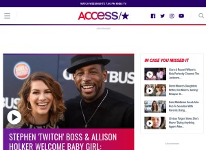 How accessonline.com looks like on a tablet such as an iPad.