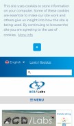 How acdlabs.com looks like on a mobile device such as an iPhone.