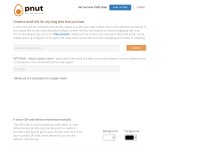 Desktop screenshot for nutshellurl.com