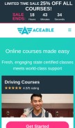 How aceable.com looks like on a mobile device such as an iPhone.
