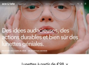 How aceandtate.com looks like on a tablet such as an iPad.