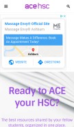 How acehsc.net looks like on a mobile device such as an iPhone.