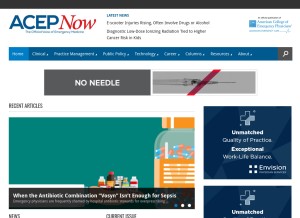 How acepnow.com looks like on a tablet such as an iPad.