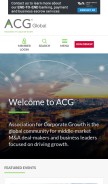 How acg.org looks like on a mobile device such as an iPhone.