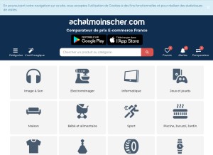 How achatmoinscher.com looks like on a tablet such as an iPad.