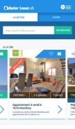 How acheter-louer.ch looks like on a mobile device such as an iPhone.