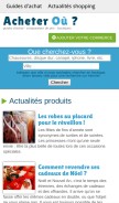 How acheter-ou.fr looks like on a mobile device such as an iPhone.