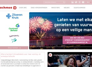 How achmea.nl looks like on a tablet such as an iPad.