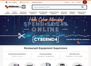 How acitydiscount.com looks like on a tablet such as an iPad.