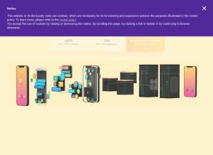 How acrobits.cz looks like on a tablet such as an iPad.