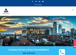 How acs.com looks like on a tablet such as an iPad.