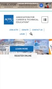 How acteonline.org looks like on a mobile device such as an iPhone.