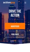 How actionpay.ru looks like on a mobile device such as an iPhone.