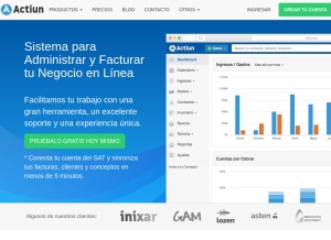 How actiun.com looks like on a tablet such as an iPad.