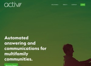 How activanswer.com looks like on a tablet such as an iPad.