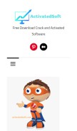 How activatedsoft.com looks like on a mobile device such as an iPhone.