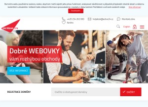 How active24.cz looks like on a tablet such as an iPad.