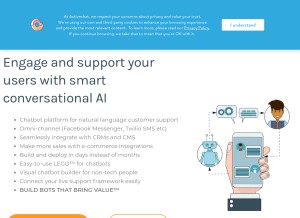 How activechat.ai looks like on a tablet such as an iPad.