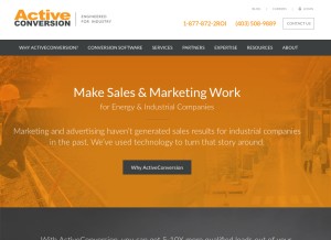 How activemeter.com looks like on a tablet such as an iPad.